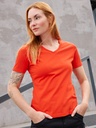 T-shirt da lavoro in misto cotone e poliestere a collo a V