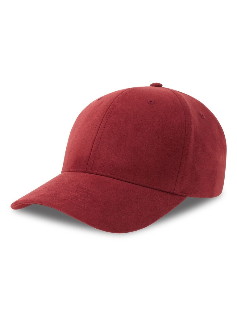Cappellino da baseball a 6 pannelli effetto camoscio