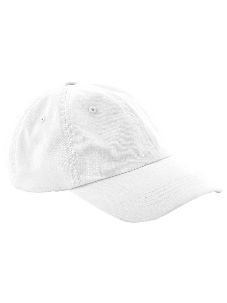 Cappellino in cotone chino a 6 pannelli con visiera pre-curvata