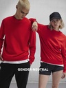 Felpa girocollo unisex in cotone e poliestere riciclato