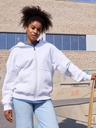 Felpa con cappuccio e zip oversize