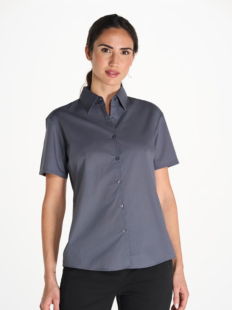 Camicia donna manica corta popeline