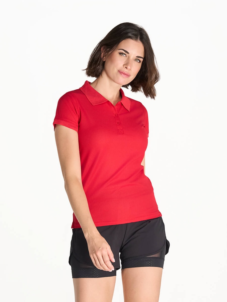 Polo donna manica corta sport pique