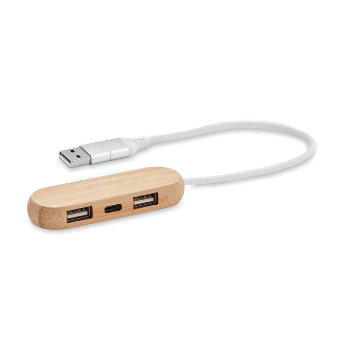 VinA C - 3 Port USB Hub con Dual input