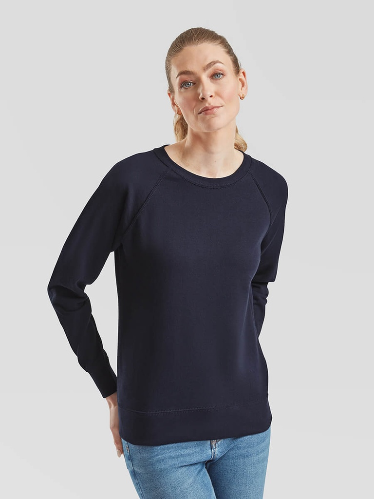 Felpa donna girocollo leggera lightweight