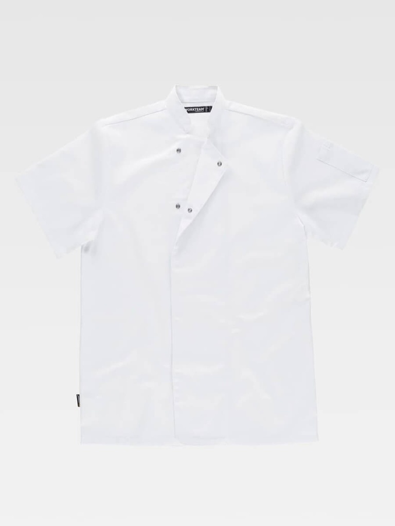 Giacca cuoco unisex manica corta lavaggio 65°