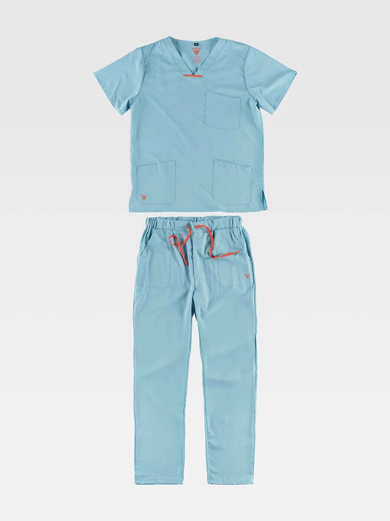 Completo unisex casacca + pantalone tessuto elasticizzato