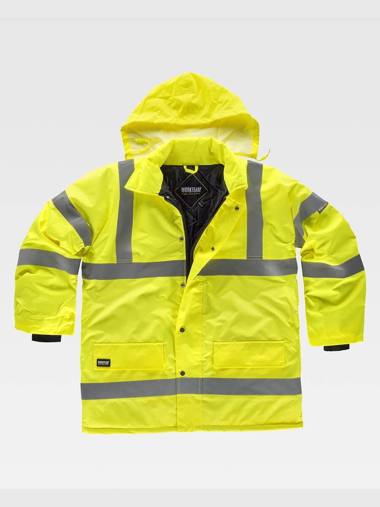 Parka imbottito alta visibilita classe 3
