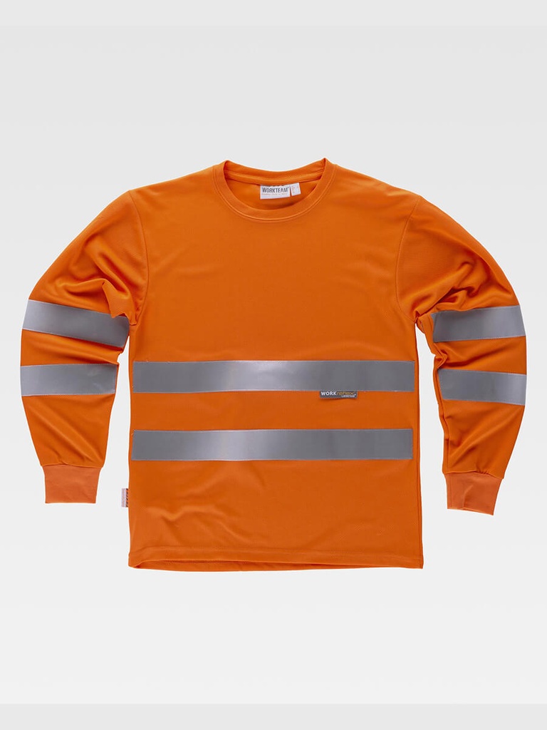 T-shirt manica lunga alta visibilita classe 2