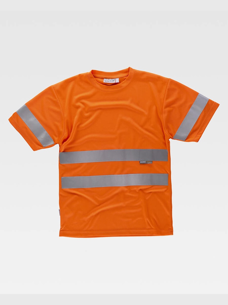 T-shirt manica corta alta visibilita classe 2