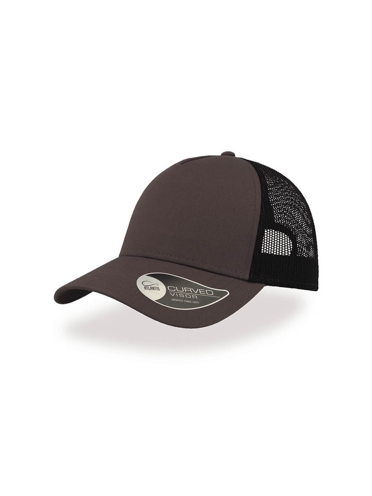 Cappello visiera curva 5 pannelli mesh posteriore