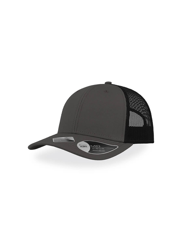 Cappello visiera mid 6 pannelli mesh posteriore