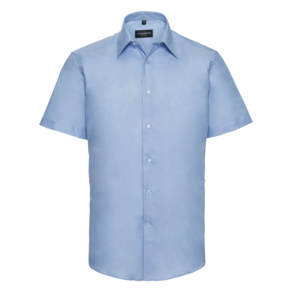 Camicia oxford moderna manica corta uomo