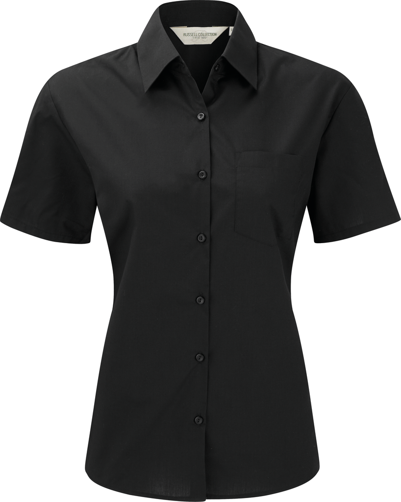Camicia donna in policotone popeline manica corta