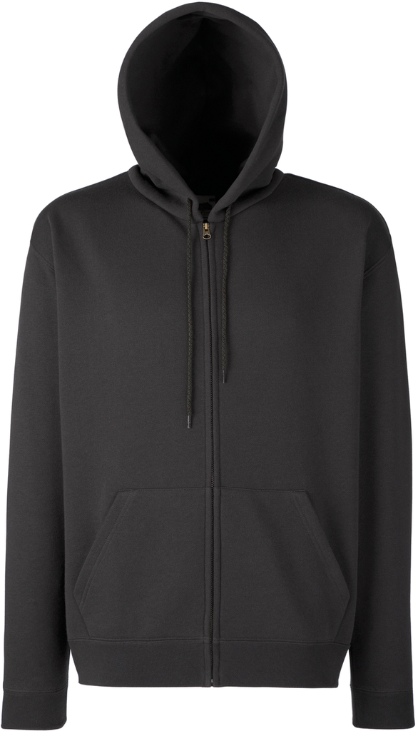 Felpa uomo Premium con cappuccio full zip (62-034-0)