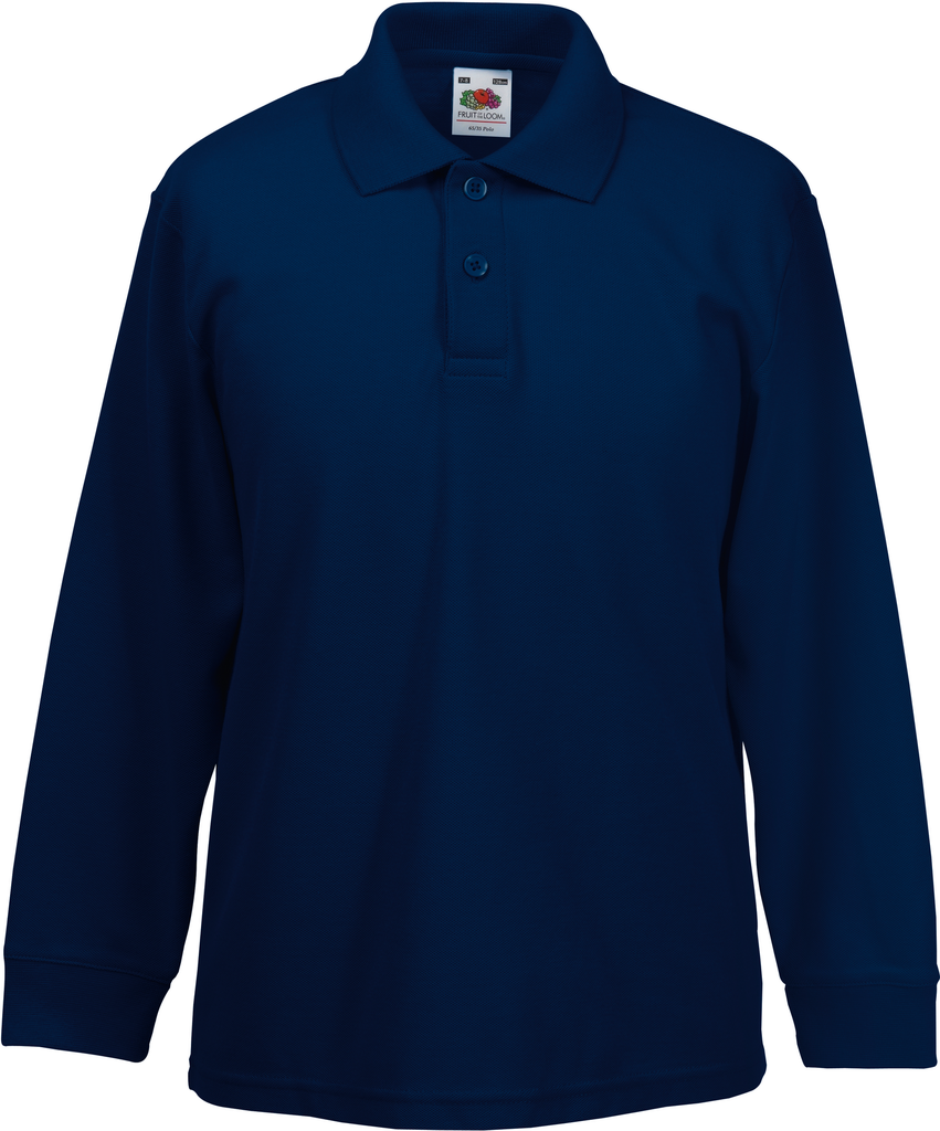 Polo bambino 65/35 manica lunga
