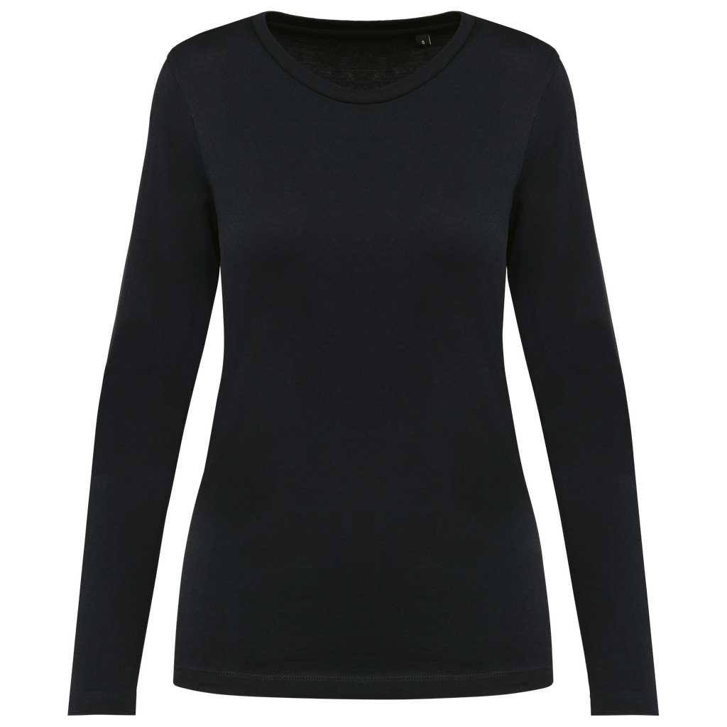 T-shirt donna Supima® maniche lunghe e girocollo