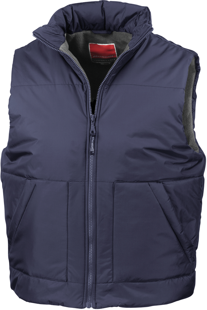 Bodywarmer foderato in pile