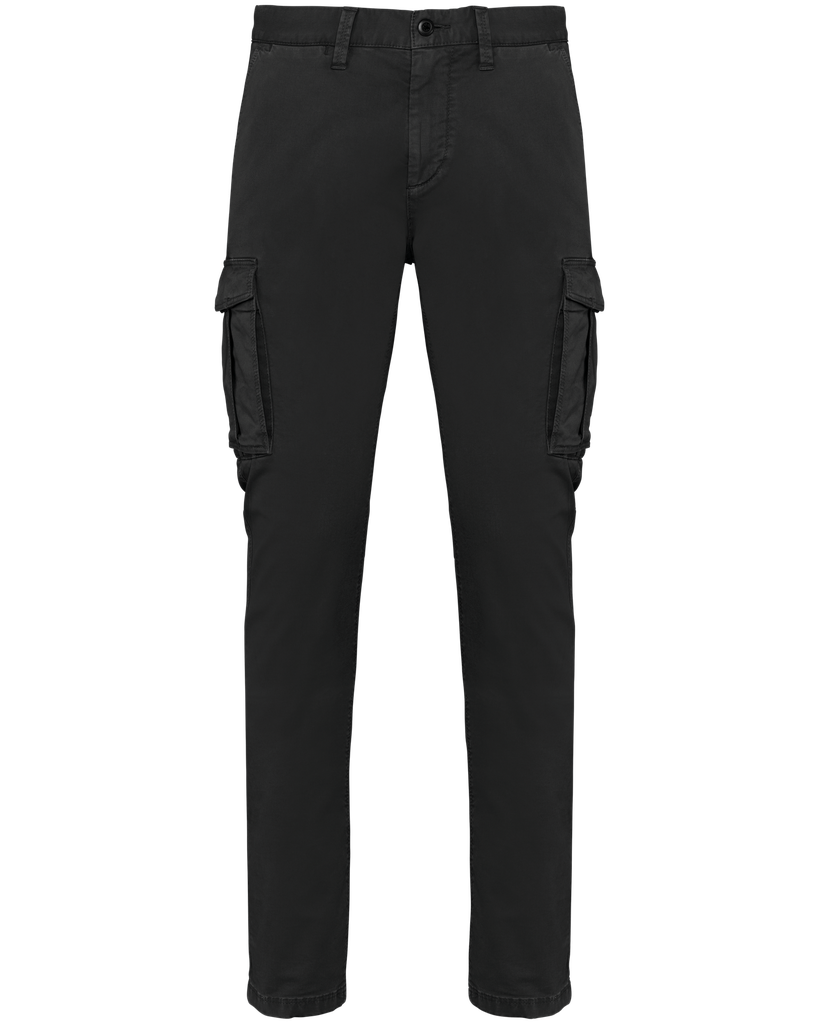 Pantaloni cargo uomo ecosostenibili slavati vintage look