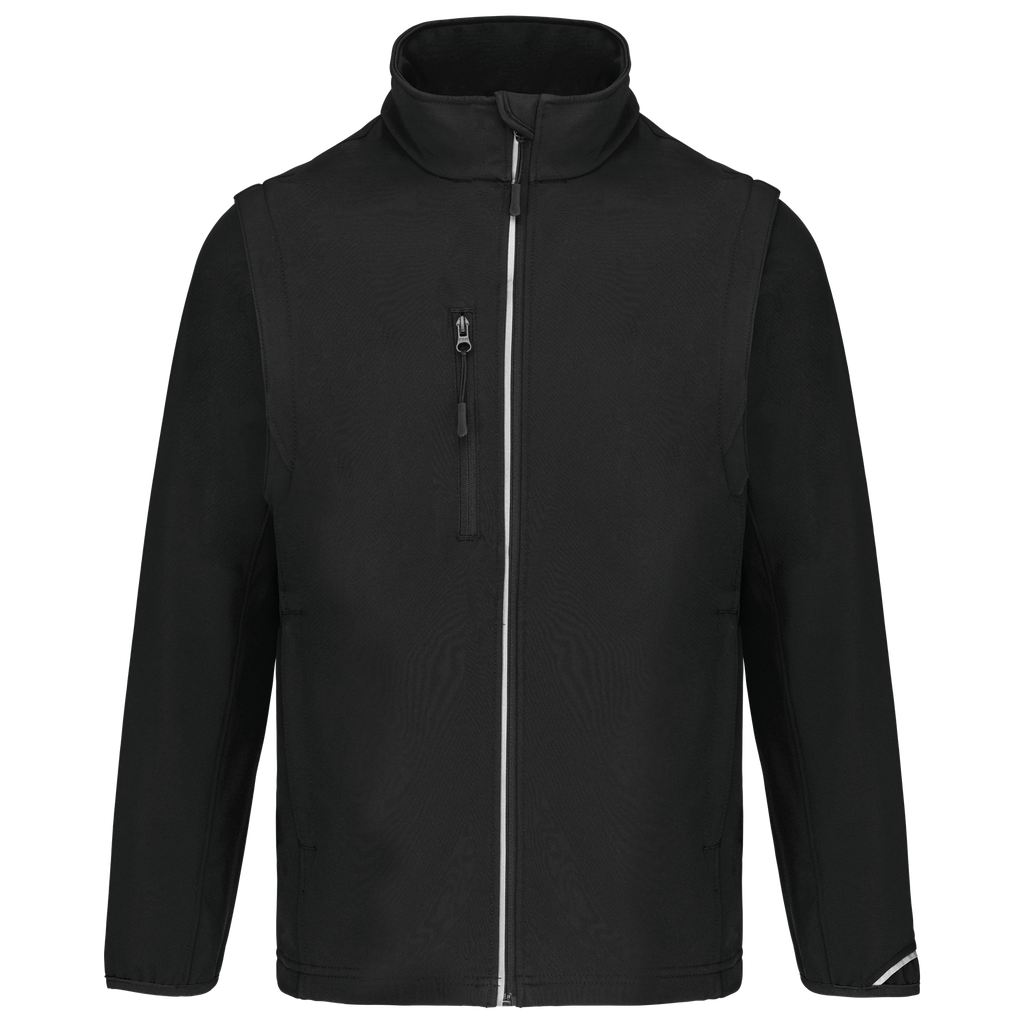 Giacca softshell maniche removibili