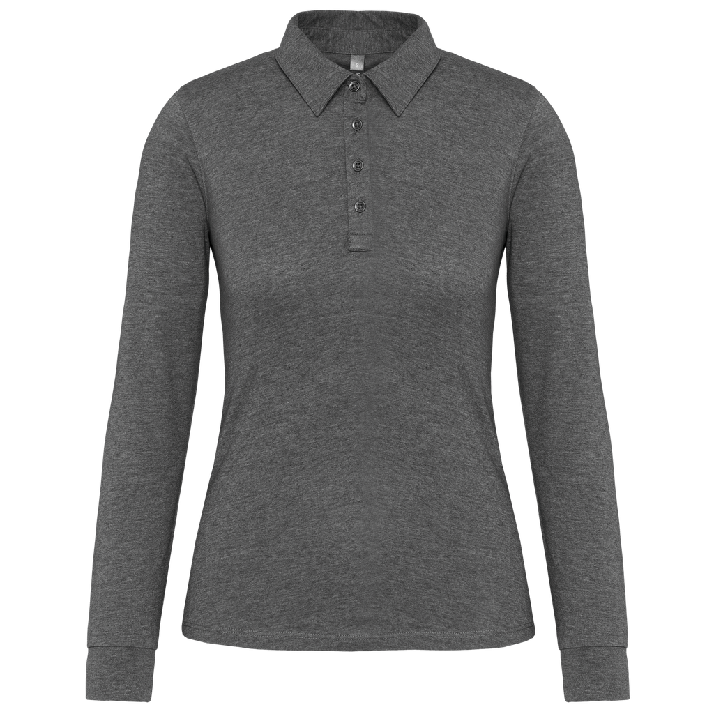 Polo jersey donna manica lunga