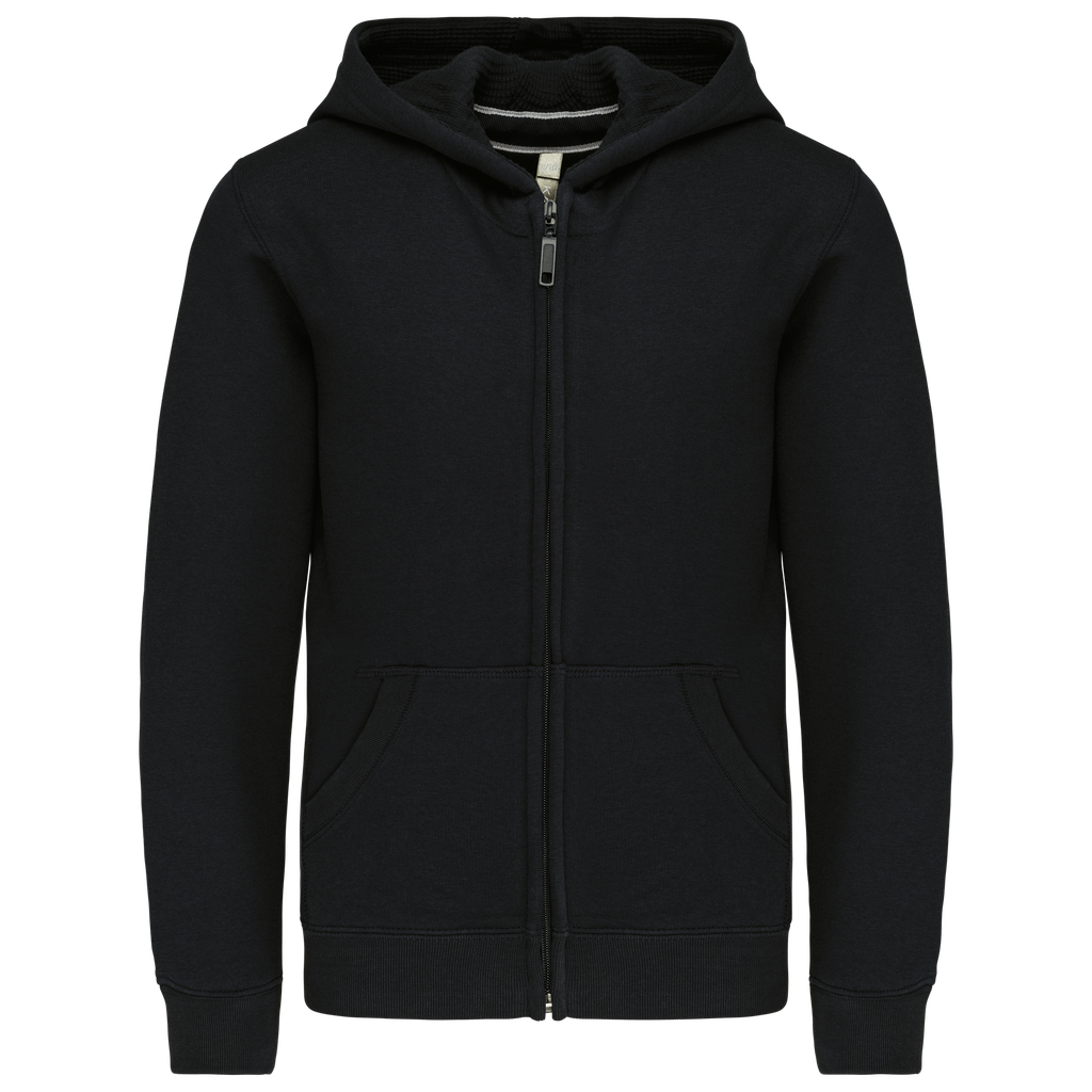 Felpa bambino full zip con cappuccio