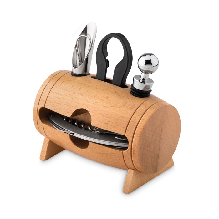 BOTA - 4 Pcs Wine Set in in Legno Ste