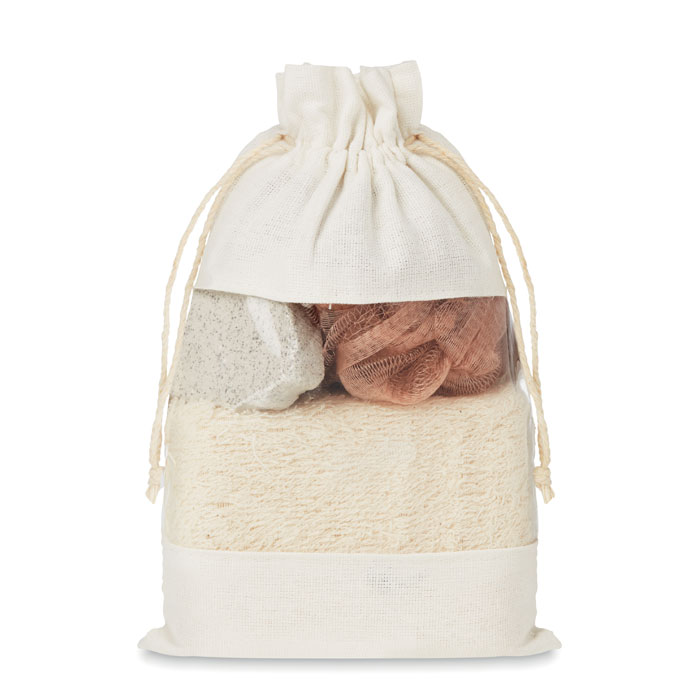 CUIDA Set - Bath Set in Cotone Pochette