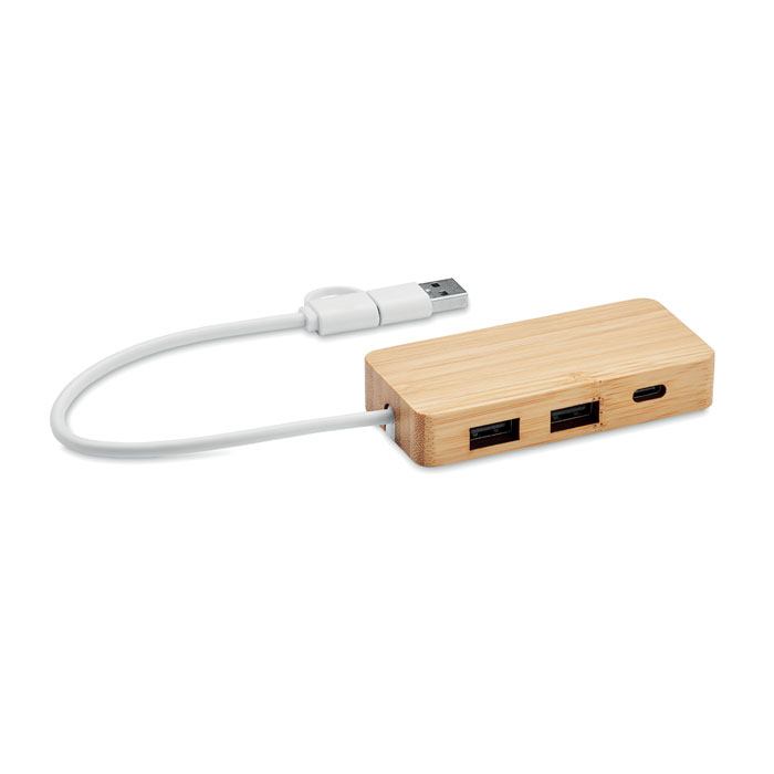 HUBBAM - Bambù USB 3 Ports Hub