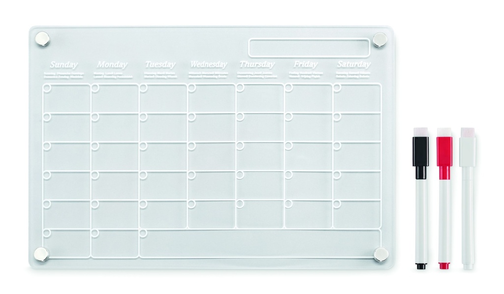 PLANIT - Agenda magnetica in acrilico