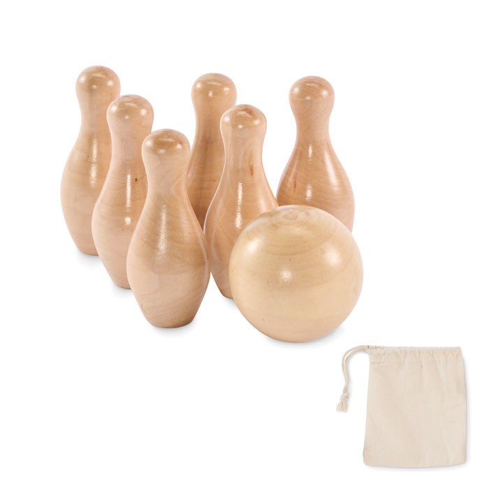 BOLITO - Mini Pine Wood Bowling Set