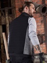 Gilet imbottito e trapuntato in pile elasticizzato