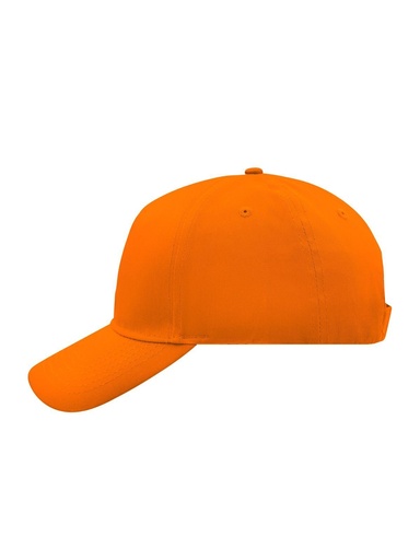 Cappello in cotone a 5 pannelli con visiera a 6 cuciture e chiusura in velcro