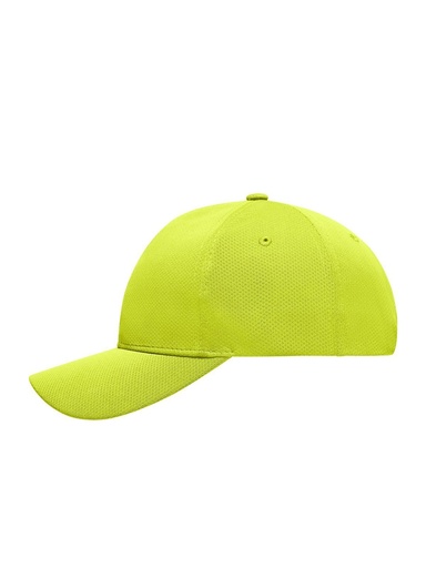 Cappellino sportivo in mesh con pannello frontale laminato