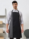 Grembiule da cucina bicolore con pettorina e tasche
