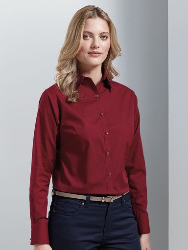 Camicia in popeline a maniche lunghe