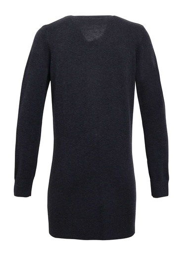Cardigan lungo in maglia di cotone e acrilico
