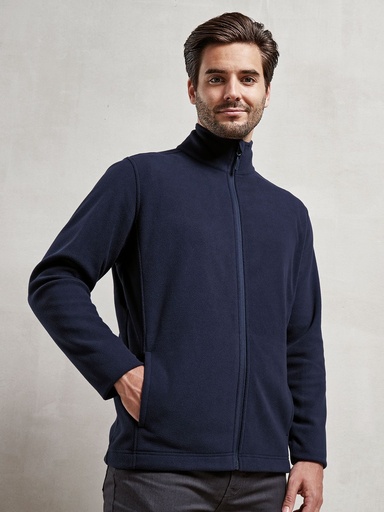 Giacca in micropile con zip e poliestere riciclato