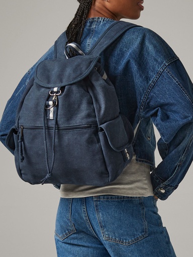 Zaino in canvas lavato stile vintage
