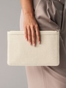 Astuccio in tessuto twill con finiture dorate