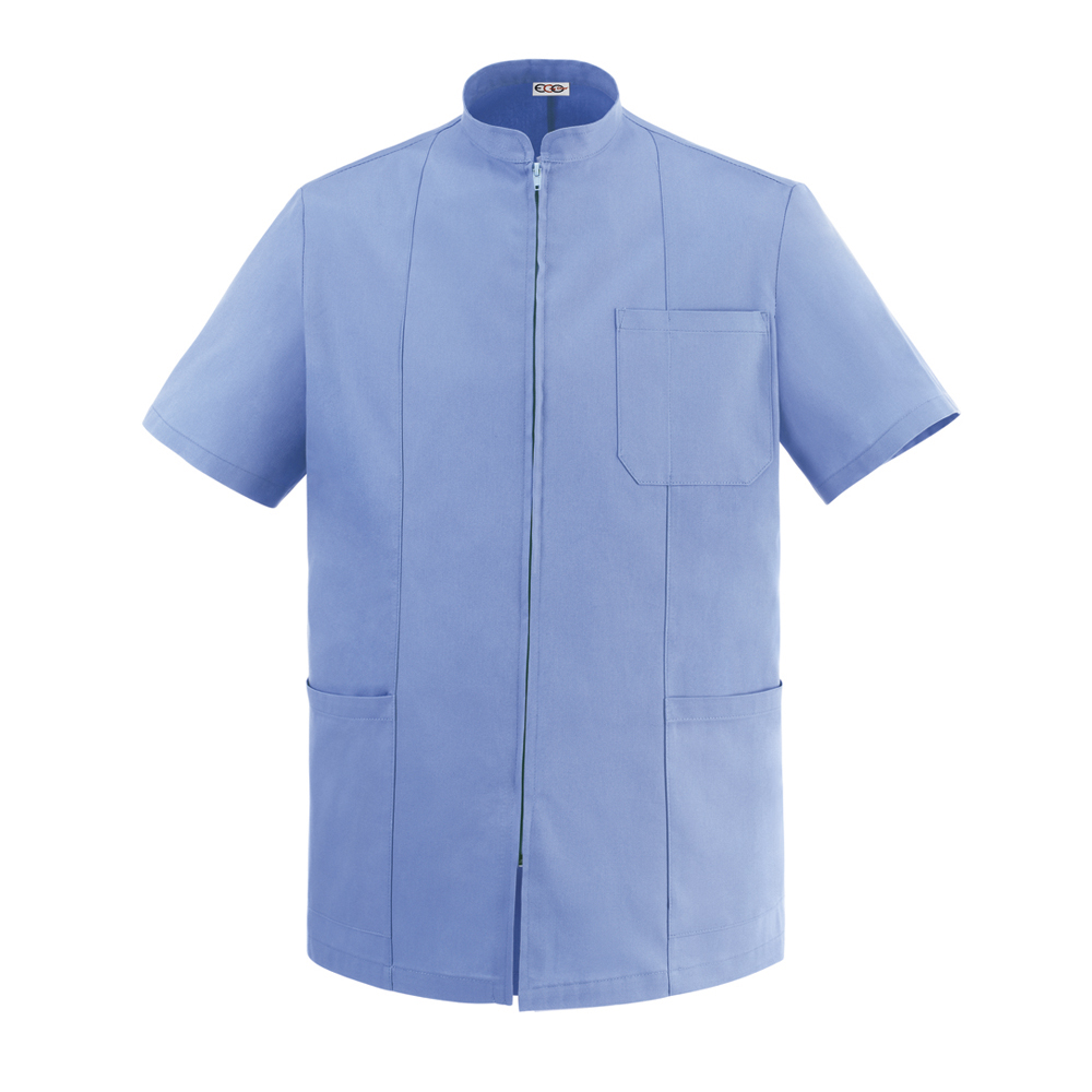 Casacca unisex a maniche corte con zip
