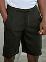 Pantaloncini sportivi in interlock con elastico e coulisse
