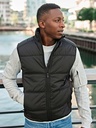 Gilet uomo imbottito con inserti in pile elasticizzato
