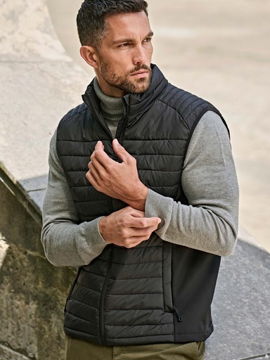 Gilet smanicato uomo in softshell