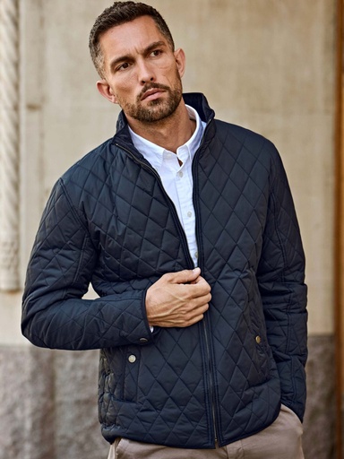 Giacca in nylon con imbottitura e dettagli in ottone