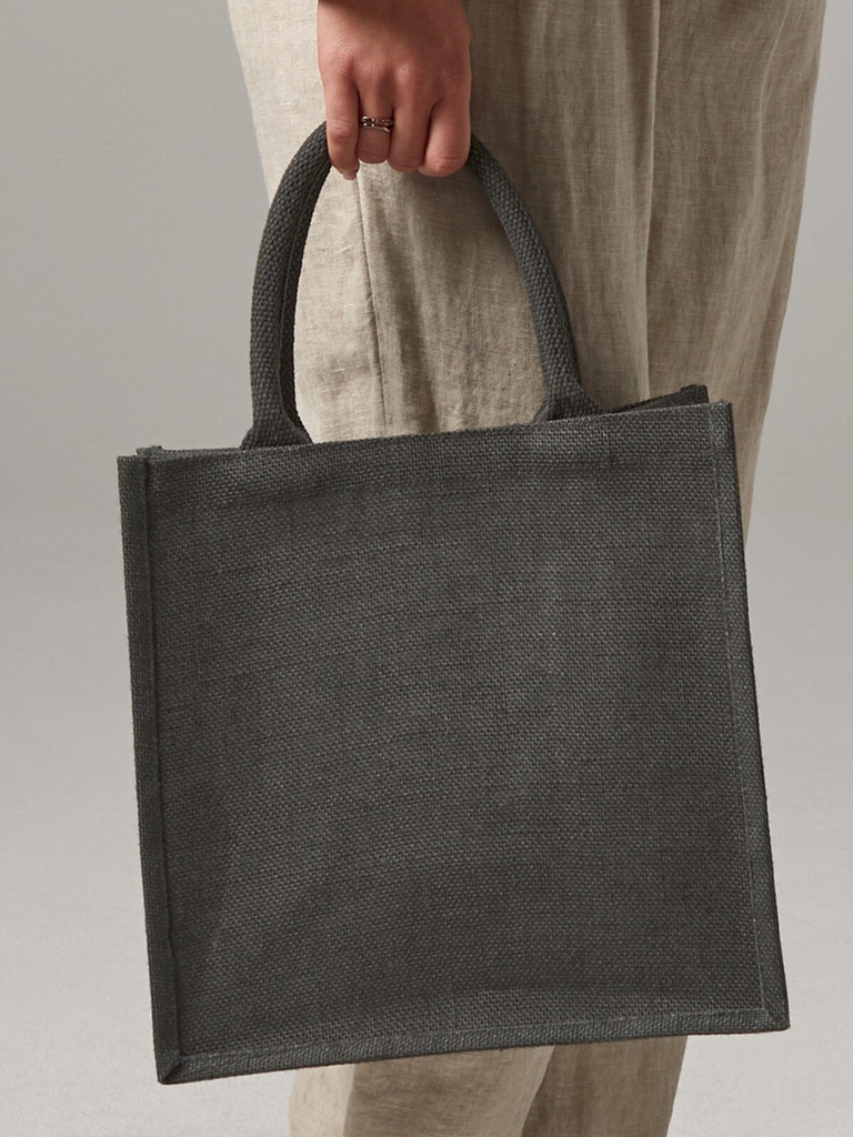 Borsa in juta con manici in cotone