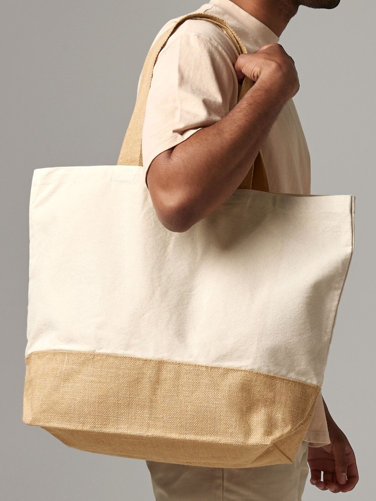 Shopper in canvas e juta XL