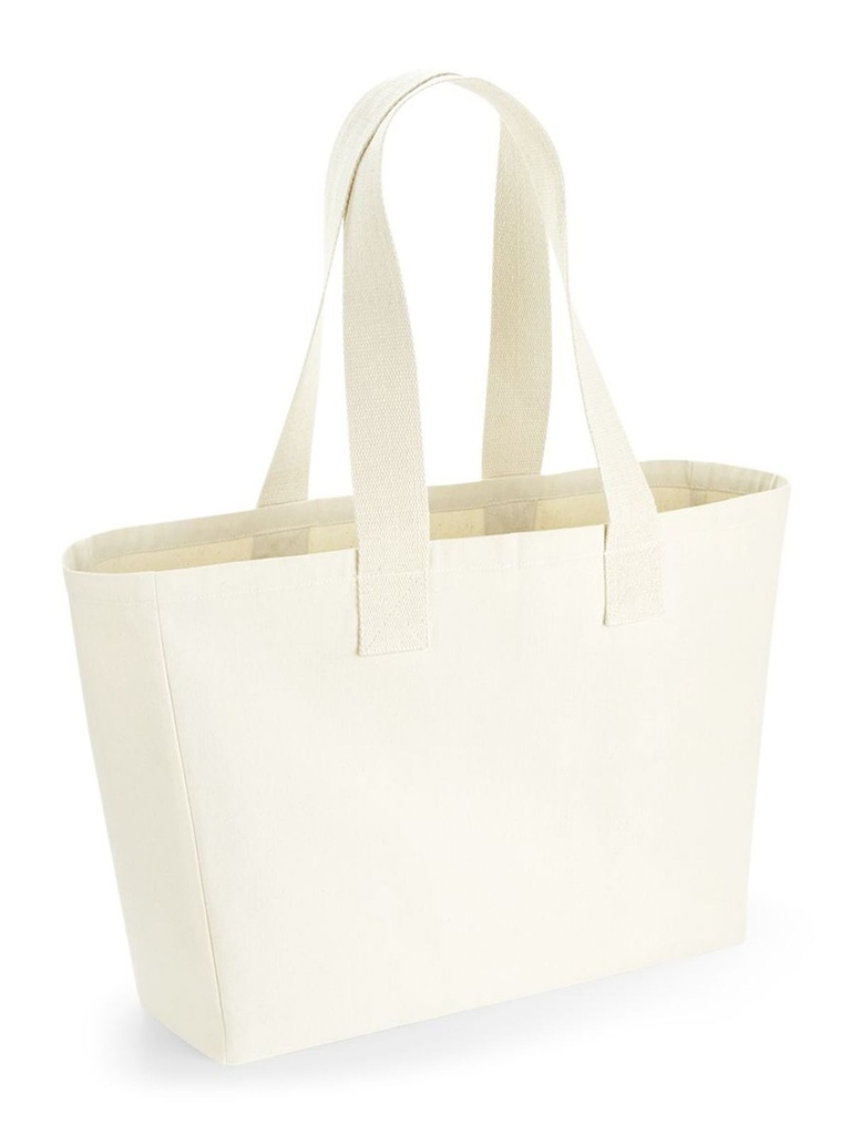 Borsa shopper in cotone canvas oversize