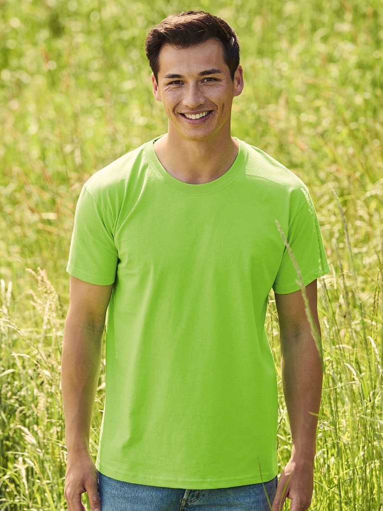 T-shirt manica corta in cotone filato ad anelli