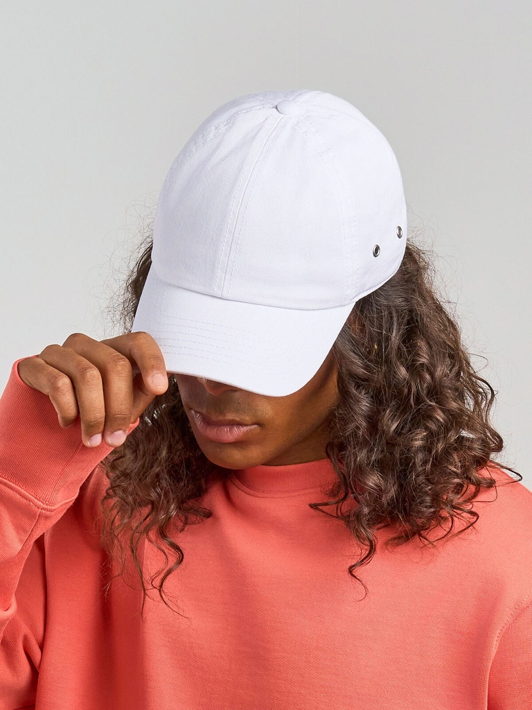 Cappello da baseball destrutturato in cotone organico e riciclato